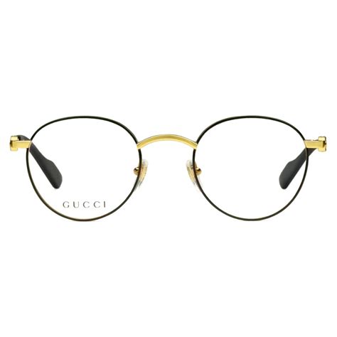 gucci gold round glasses|Gucci gold frame glasses men's.